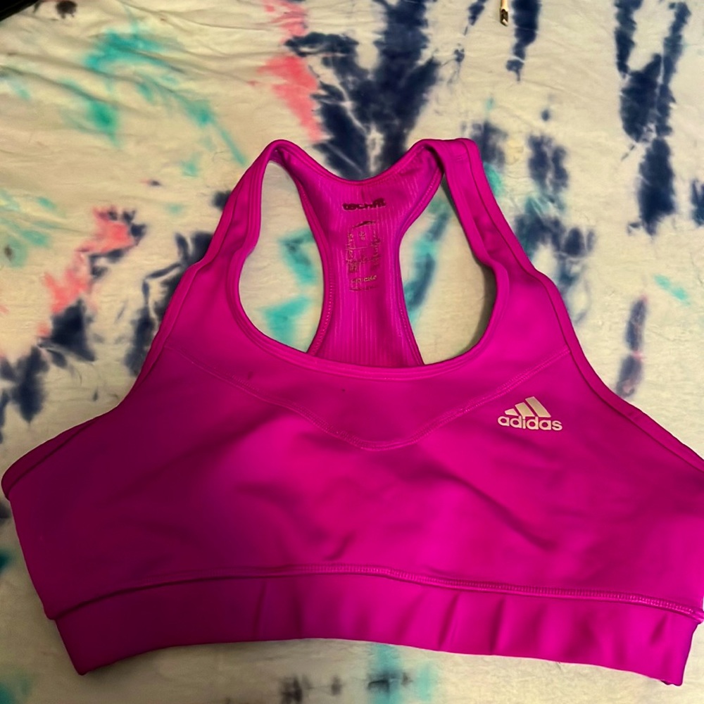 Dark Pink / Magenta Adidas Sports Bra